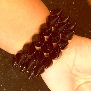 Black spike bracelet